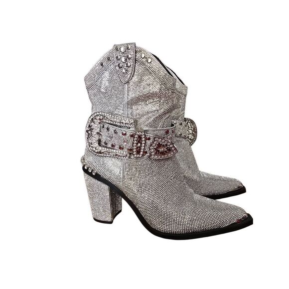 Dolls Kill Shoes - Sharp Sheriff Shine Cowboy Boots